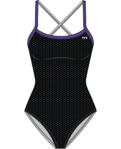 TYR Hexa Swimsuit (Black/Purple (068))